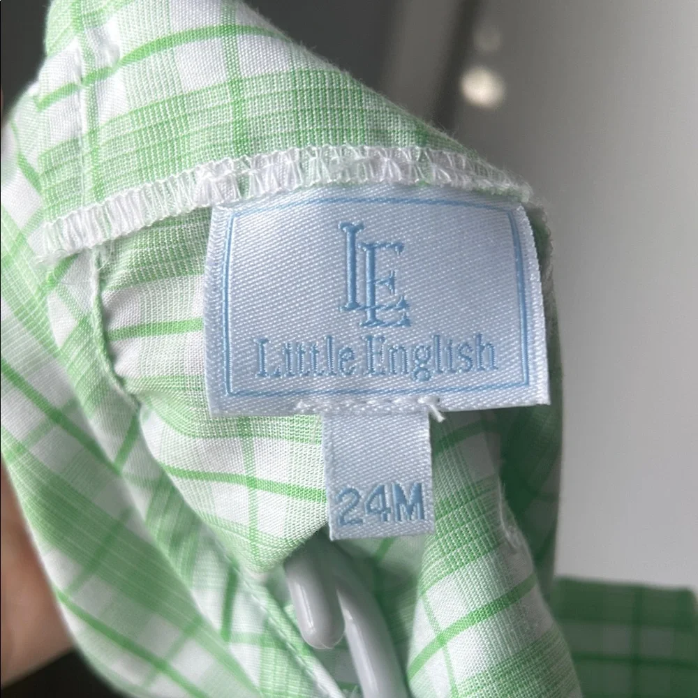 Little English Green Plaid One-Piece